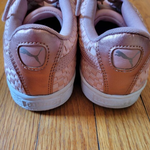 Puma Basket Satin EP Woven‎ Pink Sneakers 10Tennis Shoes Low Top SPEEDCAT - Picture 7 of 8